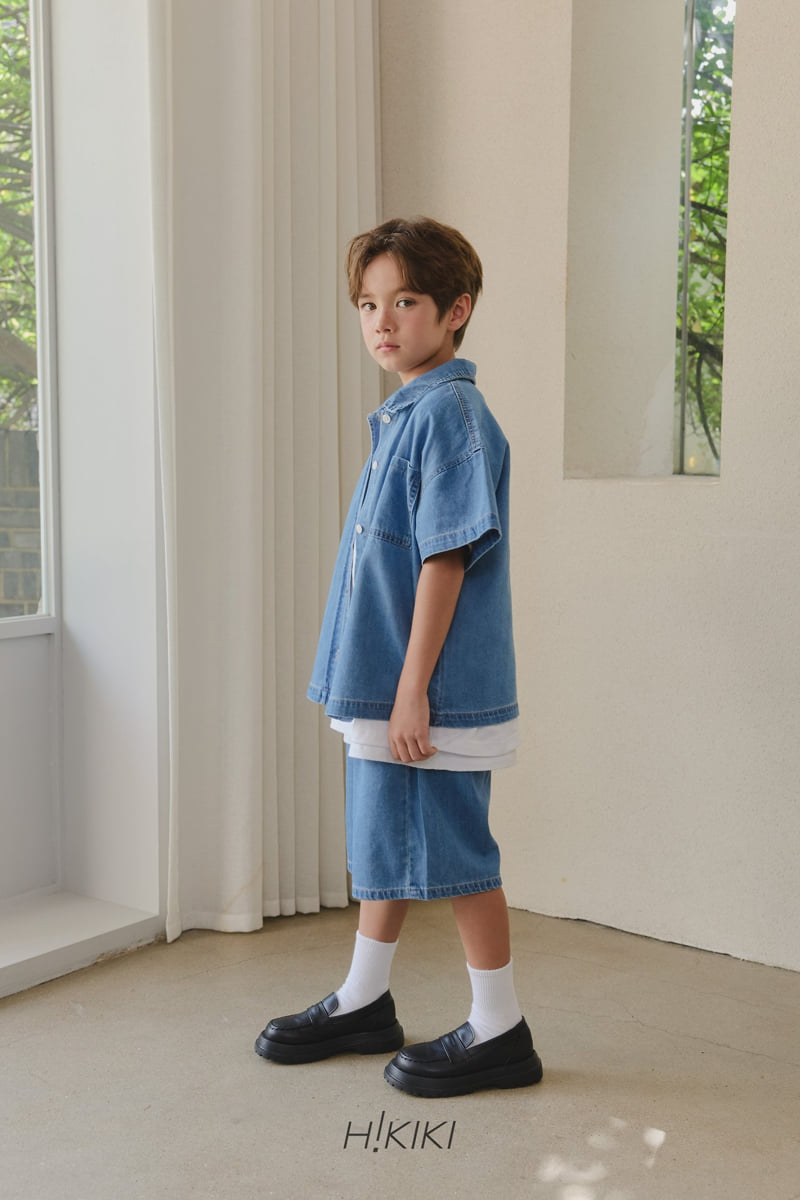 Hikiki - Korean Children Fashion - #childofig - Basic Denim Bermuda Pants - 10