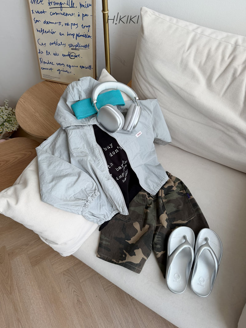 Hikiki - Korean Children Fashion - #childrensboutique - Camu Curve Bermuda Pants - 12