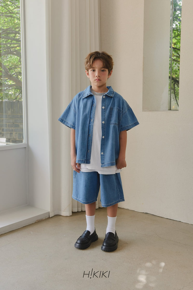 Hikiki - Korean Children Fashion - #childrensboutique - Basic Denim Bermuda Pants - 11