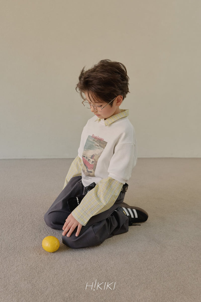 Hikiki - Korean Children Fashion - #childrensboutique - Knit Bonjour Tee - 4
