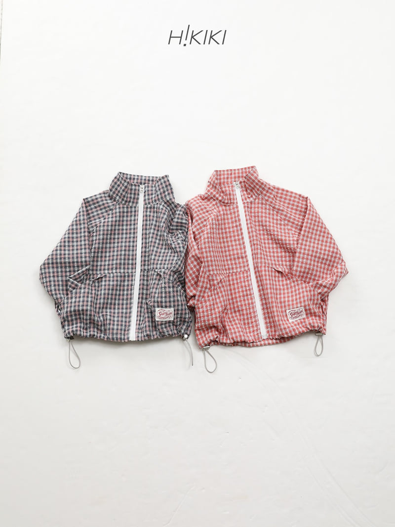 Hikiki - Korean Children Fashion - #discoveringself - Granola Check Jumper (Junior)