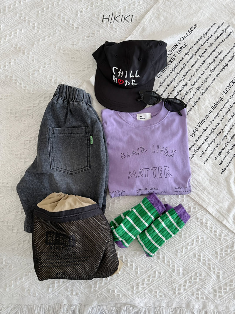 Hikiki - Korean Children Fashion - #fashionkids - Black Live Tee - 8