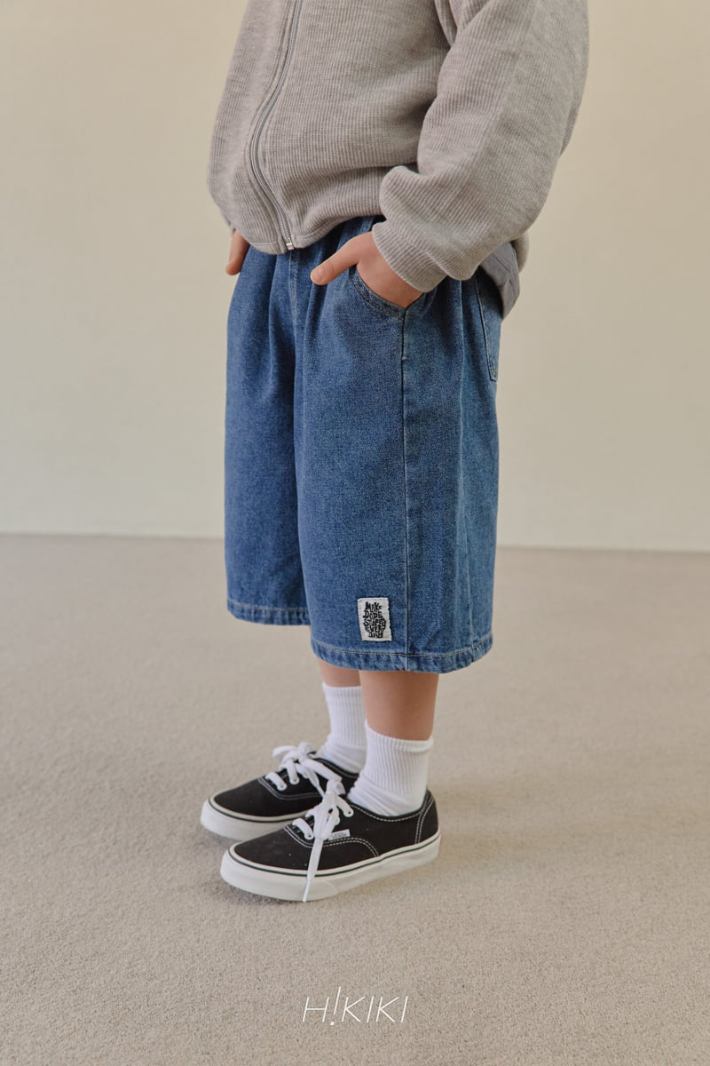 Hikiki - Korean Children Fashion - #discoveringself - Denim Bermuda Pants - 4