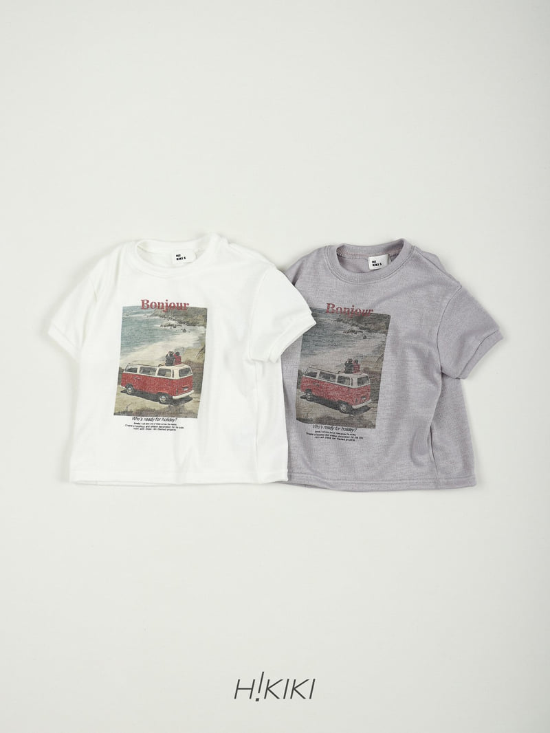Hikiki - Korean Children Fashion - #kidzfashiontrend - Knit Bonjour Tee - 9
