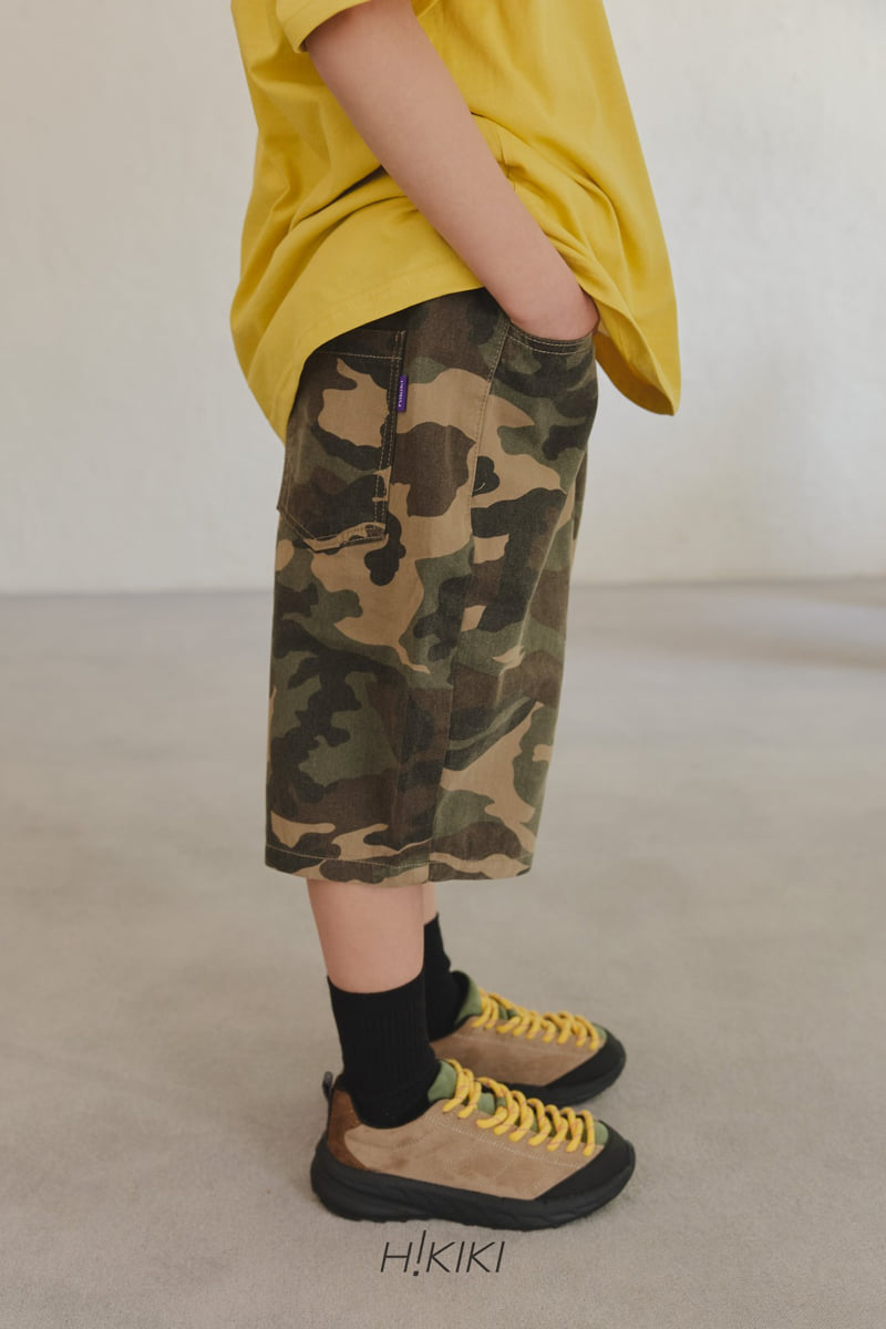 Hikiki - Korean Children Fashion - #magicofchildhood - Camu Curve Bermuda Pants - 7