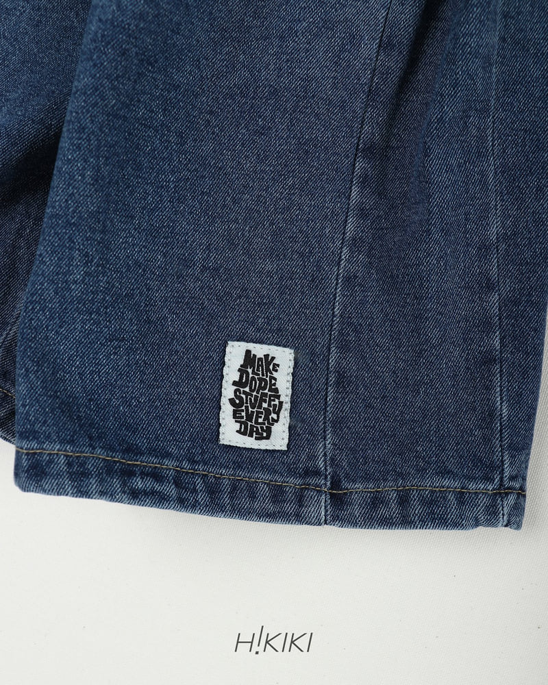 Hikiki - Korean Children Fashion - #minifashionista - Denim Bermuda Pants - 11