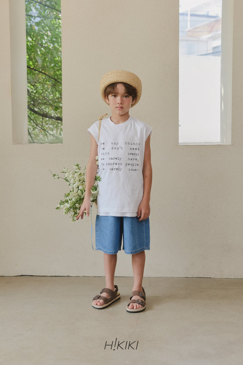 Hikiki - Korean Children Fashion - #prettylittlegirls - Basic Denim Bermuda Pants - 6