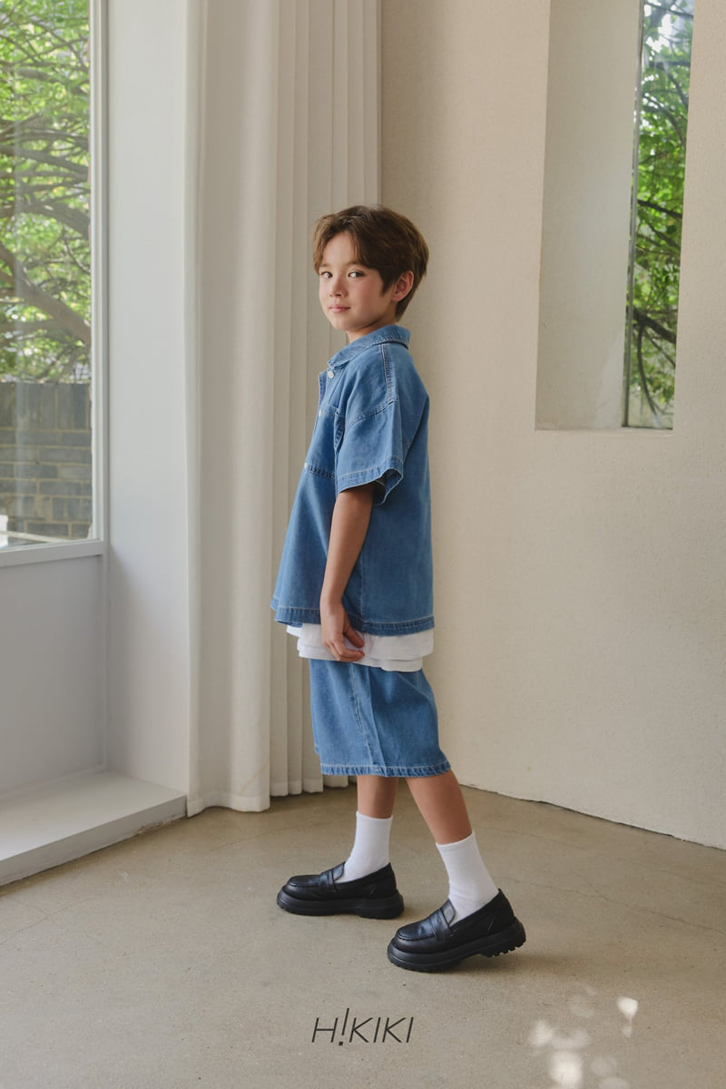 Hikiki - Korean Children Fashion - #todddlerfashion - Summer Denim Shirt - 5