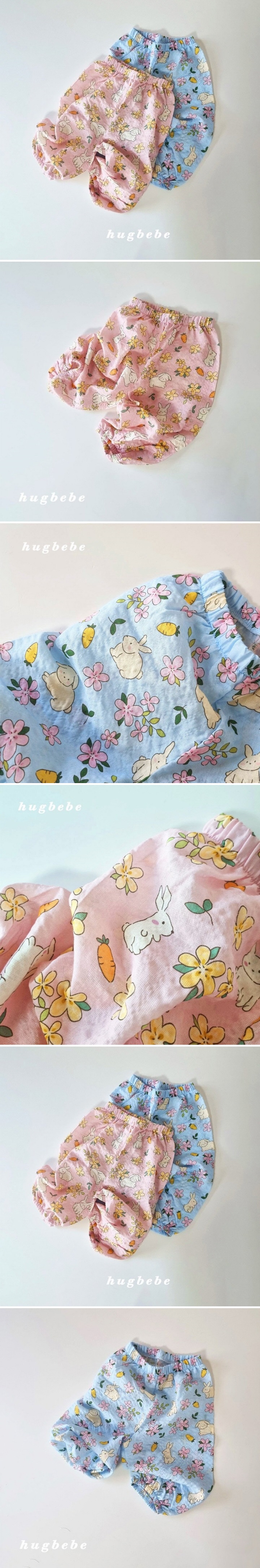 Hug Bebe - Korean Baby Fashion - #babyboutique - Blossom Bunny Cropped Pants