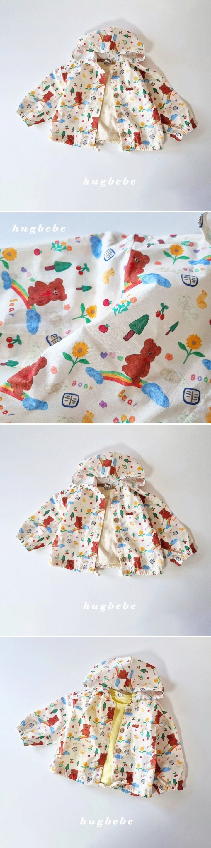 Hug Bebe - Korean Baby Fashion - #babyboutique - Dreaming Bear Windbreaker