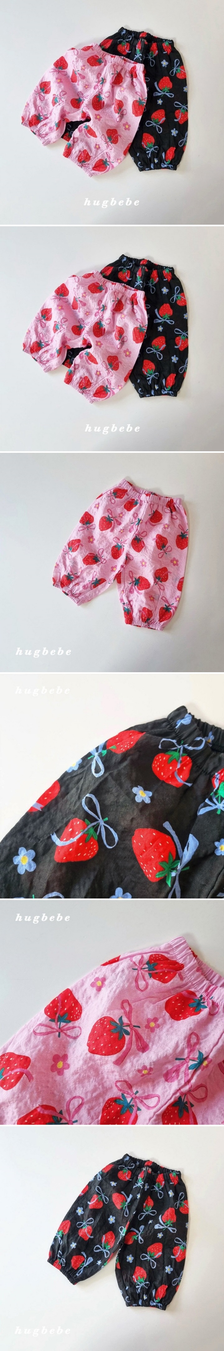 Hug Bebe - Korean Baby Fashion - #babyclothing - Berry Pop Cropped Pants