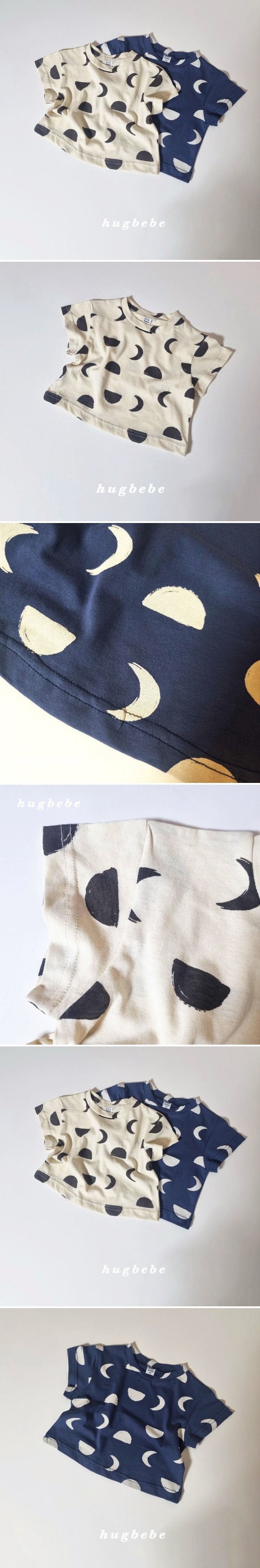 Hug Bebe - Korean Baby Fashion - #babyfever - Crescent Moon Tee