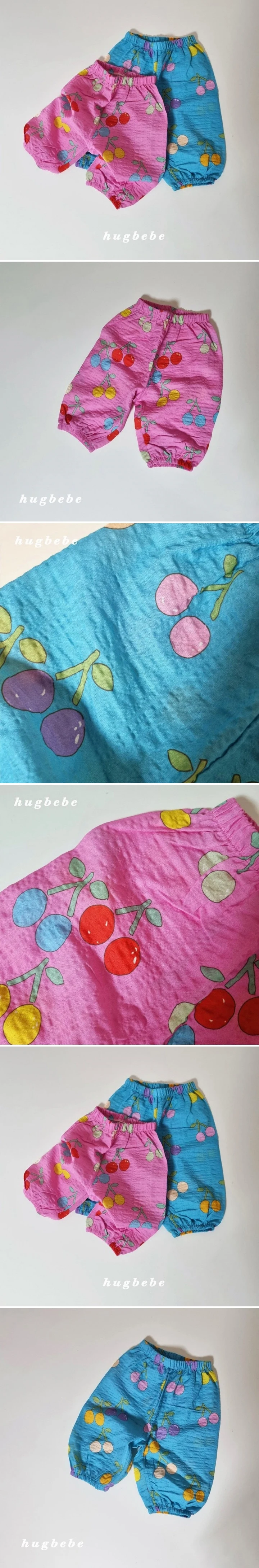 Hug Bebe - Korean Baby Fashion - #onlinebabyboutique - Cherry Pop Cropped Pants