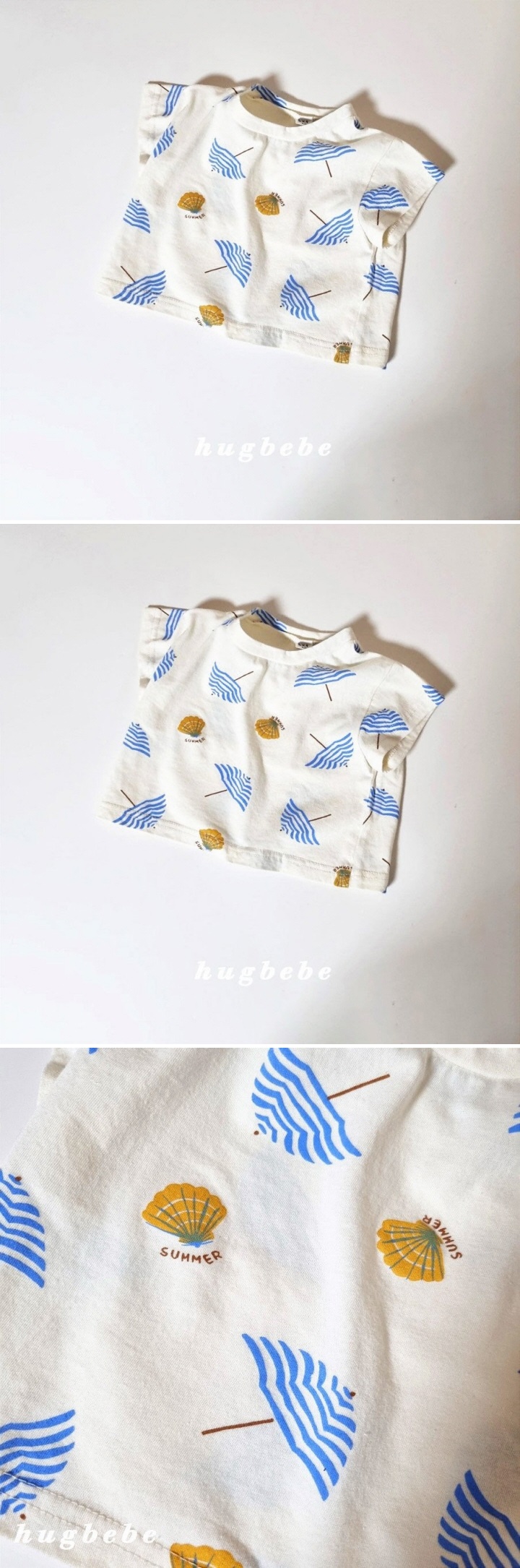 Hug Bebe - Korean Baby Fashion - #onlinebabyboutique - Vacation Tee
