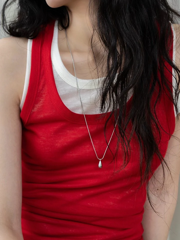 Inssense - Korean Women Fashion - #womensfashion - Contrast Layered Tank Top - 4
