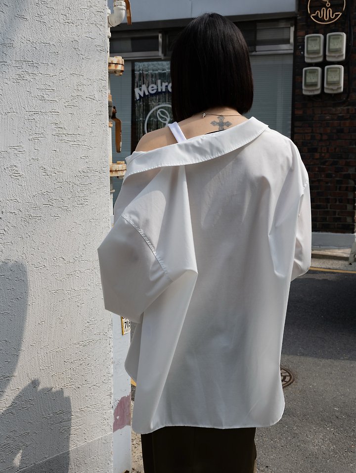 Inssense - Korean Women Fashion - #momslook - Premium One-Off Layered Wrinkle Free Shirt - 11