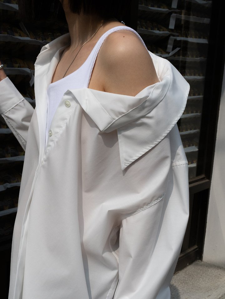 Inssense - Korean Women Fashion - #momslook - Premium One-Off Layered Wrinkle Free Shirt - 5
