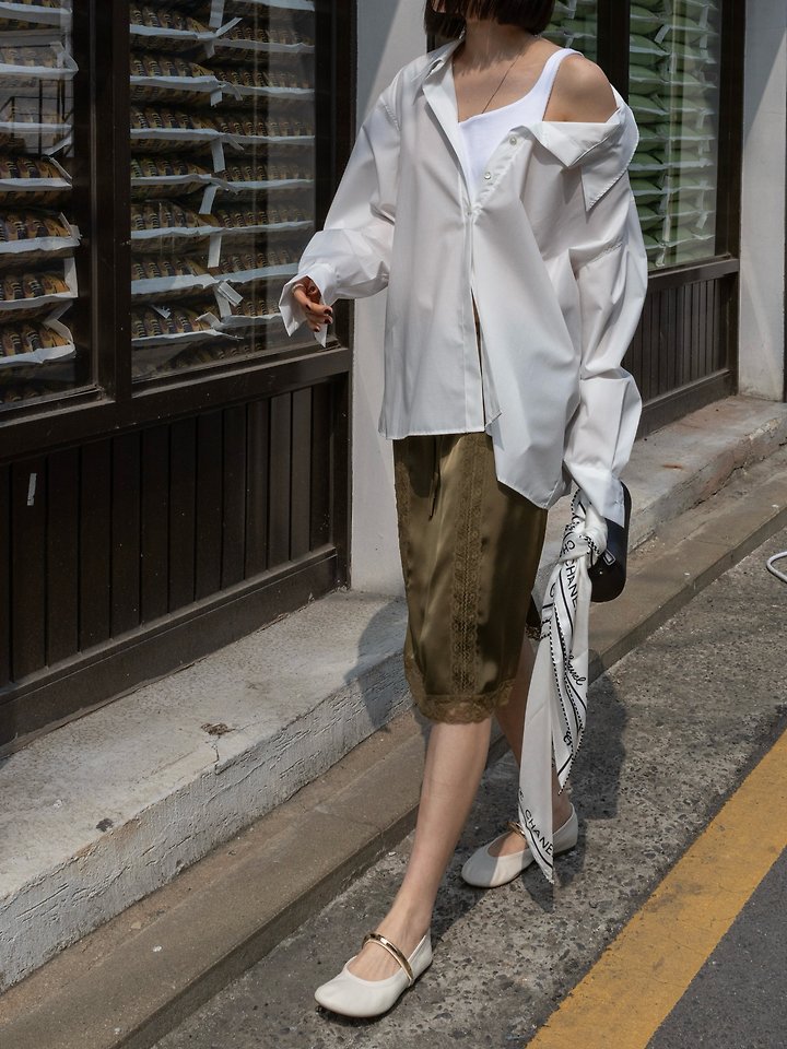 Inssense - Korean Women Fashion - #momslook - Premium One-Off Layered Wrinkle Free Shirt - 7