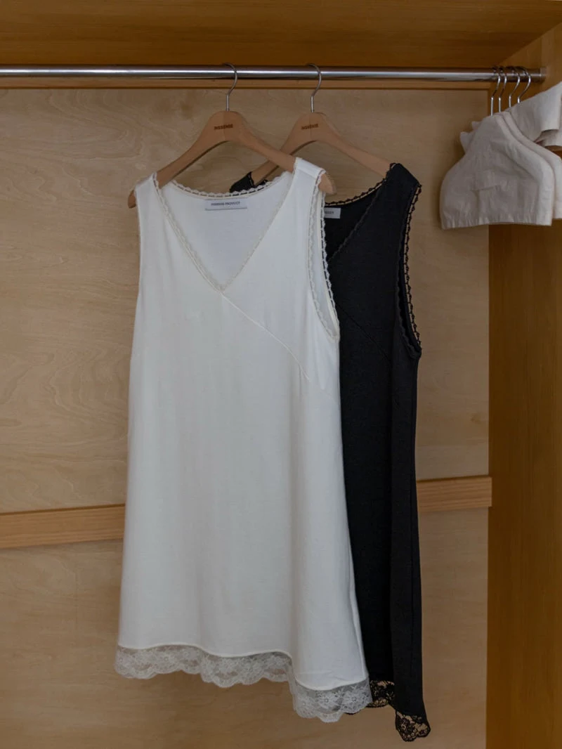 Inssense - Korean Women Fashion - #momslook - Via Lace Layered Mini Dress - 12