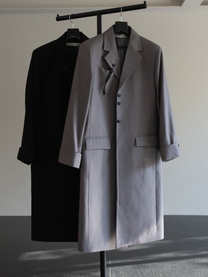 Inssense - Korean Women Fashion - #momslook - Linear Well Maxi Jacket - 6