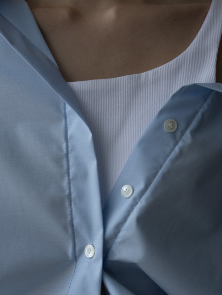 Inssense - Korean Women Fashion - #momslook - Premium One-Off Layered Wrinkle Free Shirt - 2