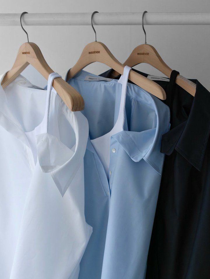 Inssense - Korean Women Fashion - #momslook - Premium One-Off Layered Wrinkle Free Shirt - 12