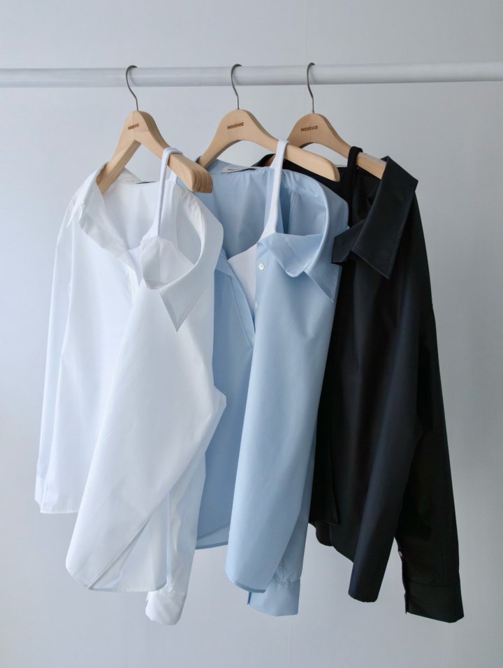 Inssense - Korean Women Fashion - #restrostyle - Premium One-Off Layered Wrinkle Free Shirt - 11