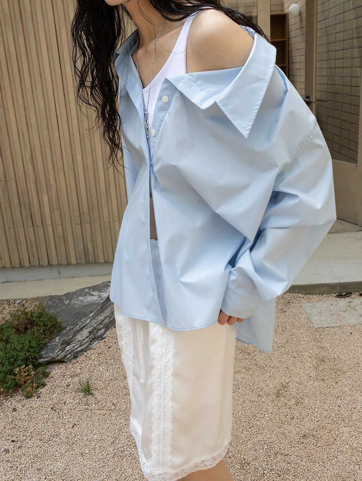 Inssense - Korean Women Fashion - #restrostyle - Premium One-Off Layered Wrinkle Free Shirt - 3