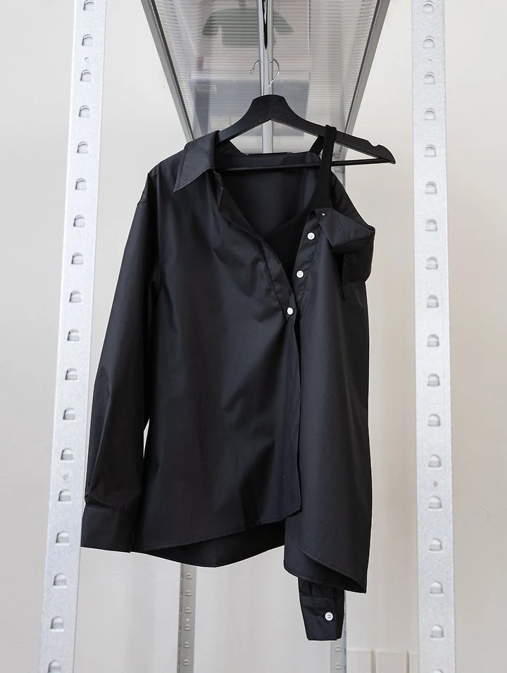 Inssense - Korean Women Fashion - #romanticstyle - Premium One-Off Layered Wrinkle Free Shirt - 8