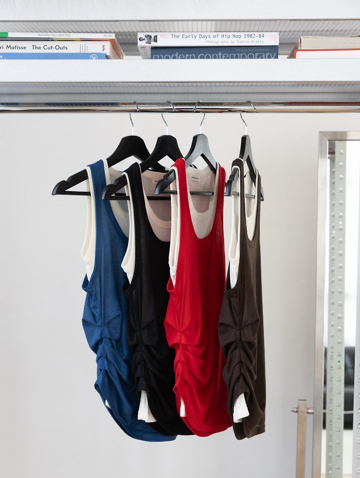 Inssense - Korean Women Fashion - #thatsdarling - Contrast Layered Tank Top - 7