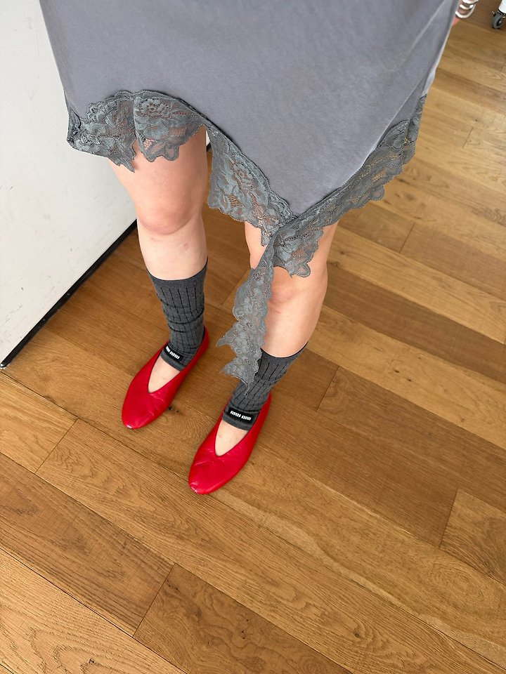 Inssense - Korean Women Fashion - #thatsdarling - Asymmetrical Drop Lace Silky Mini Skirt - 6