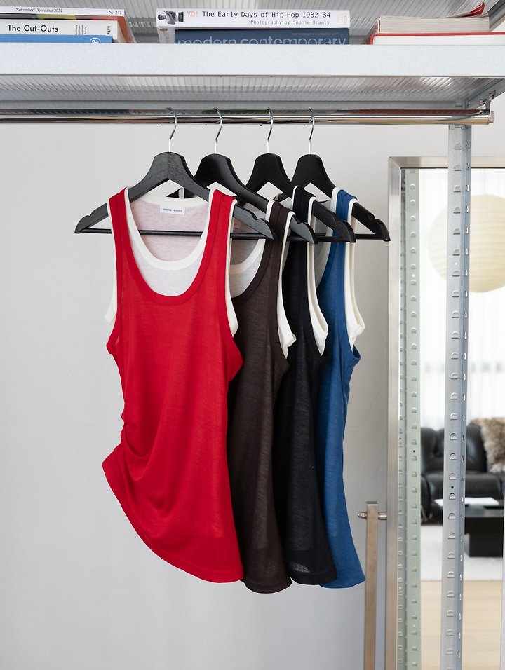 Inssense - Korean Women Fashion - #thelittlethings - Contrast Layered Tank Top - 8