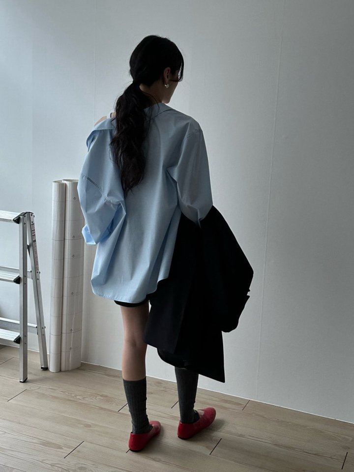 Inssense - Korean Women Fashion - #vintageinspired - Premium One-Off Layered Wrinkle Free Shirt - 8