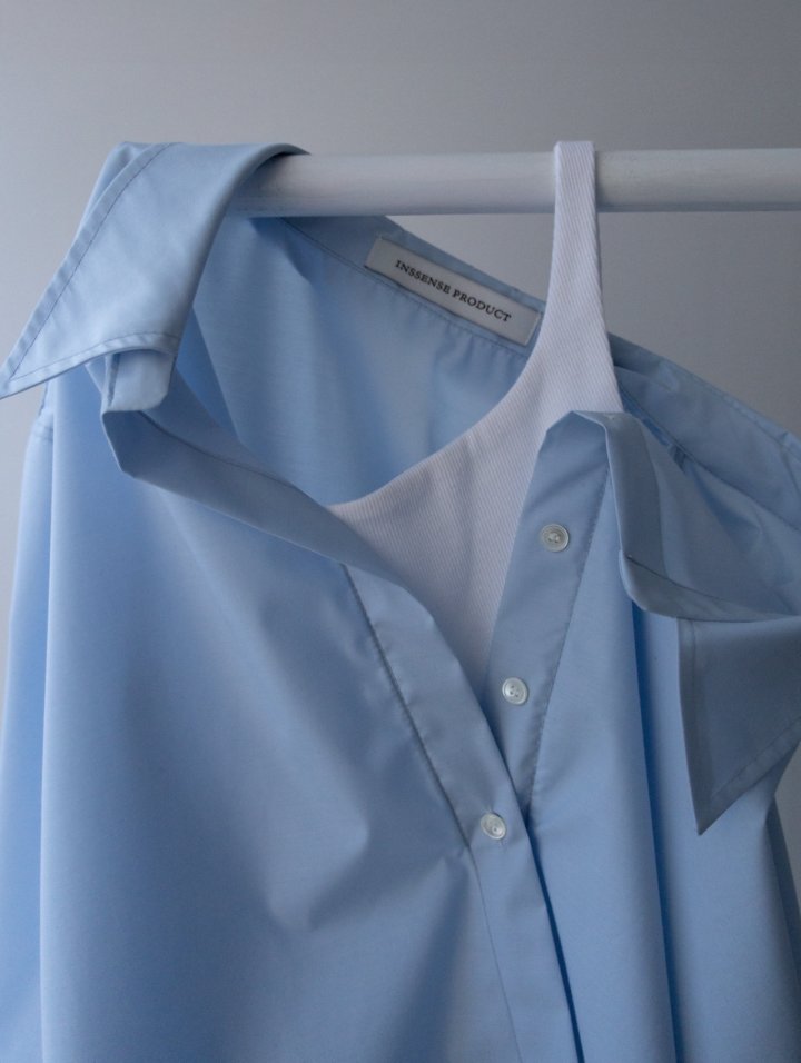 Inssense - Korean Women Fashion - #vintagekidsstyle - Premium One-Off Layered Wrinkle Free Shirt - 9