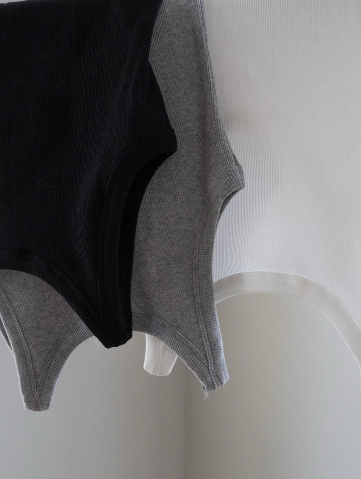 Inssense - Korean Women Fashion - #womensfashion - Minimal Ribbed Backless Tank Top - 12