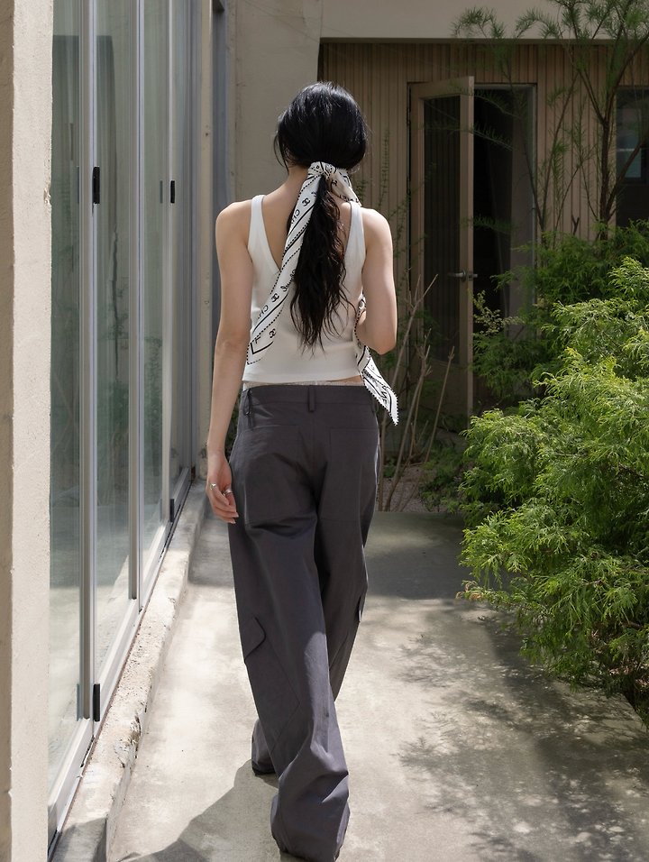 Inssense - Korean Women Fashion - #womensfashion - Minimal Ribbed Backless Tank Top - 6