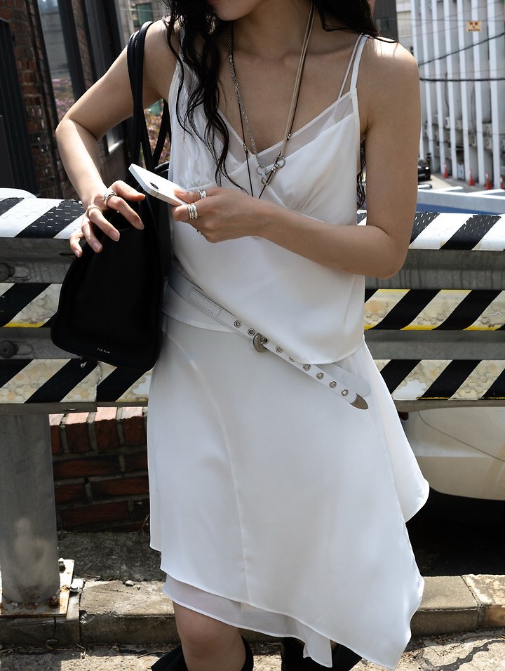 Inssense - Korean Women Fashion - #womensfashion - Back-Button Satin Sheer Bustier - 6