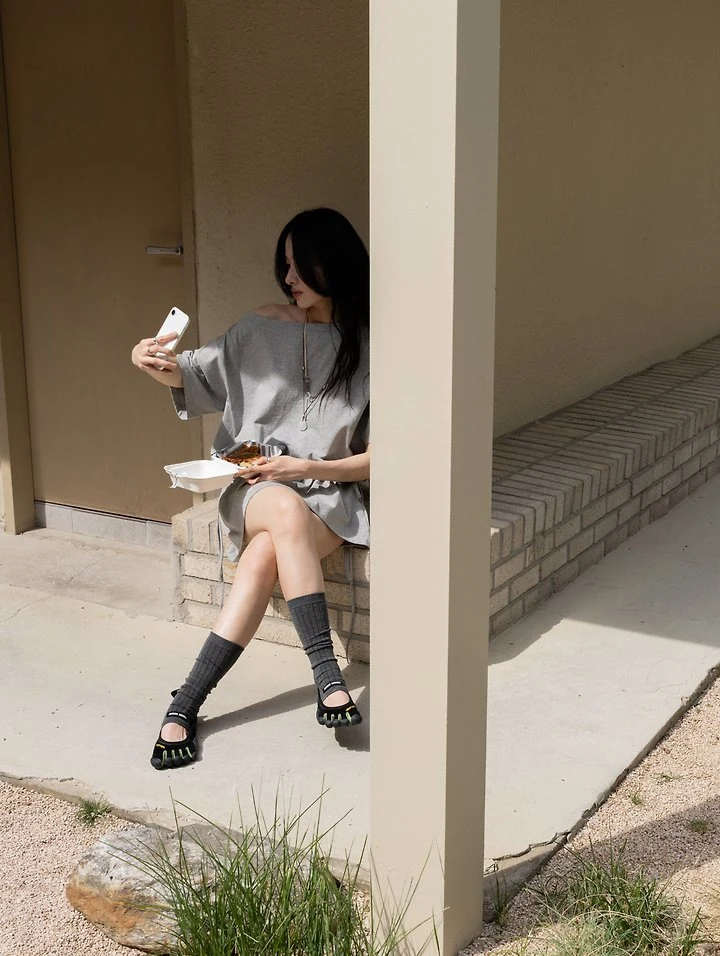 Inssense - Korean Women Fashion - #womensfashion - Two-Way Strap Off-Shoulder Mini Dress - 7