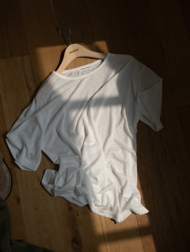 Inssense - Korean Women Fashion - #womensfashion - Soft Lyocell Loose Fit U-Neck Tee - 9