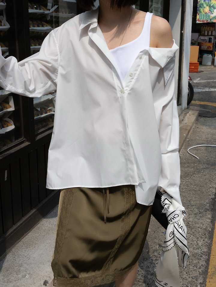 Inssense - Korean Women Fashion - #womensfashion - Premium One-Off Layered Wrinkle Free Shirt - 6