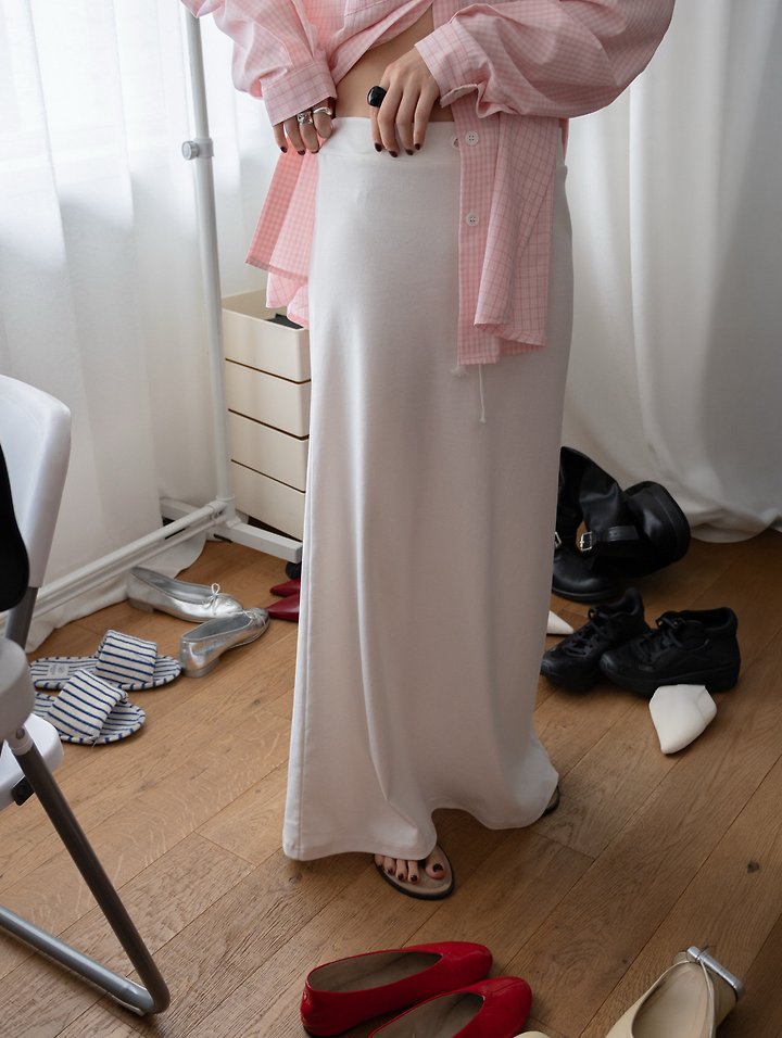 Inssense - Korean Women Fashion - #womensfashion - Pigment Mute Maxi Skirt
