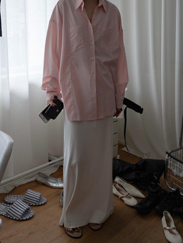 Inssense - Korean Women Fashion - #womensfashion - Pigment Mute Maxi Skirt - 5