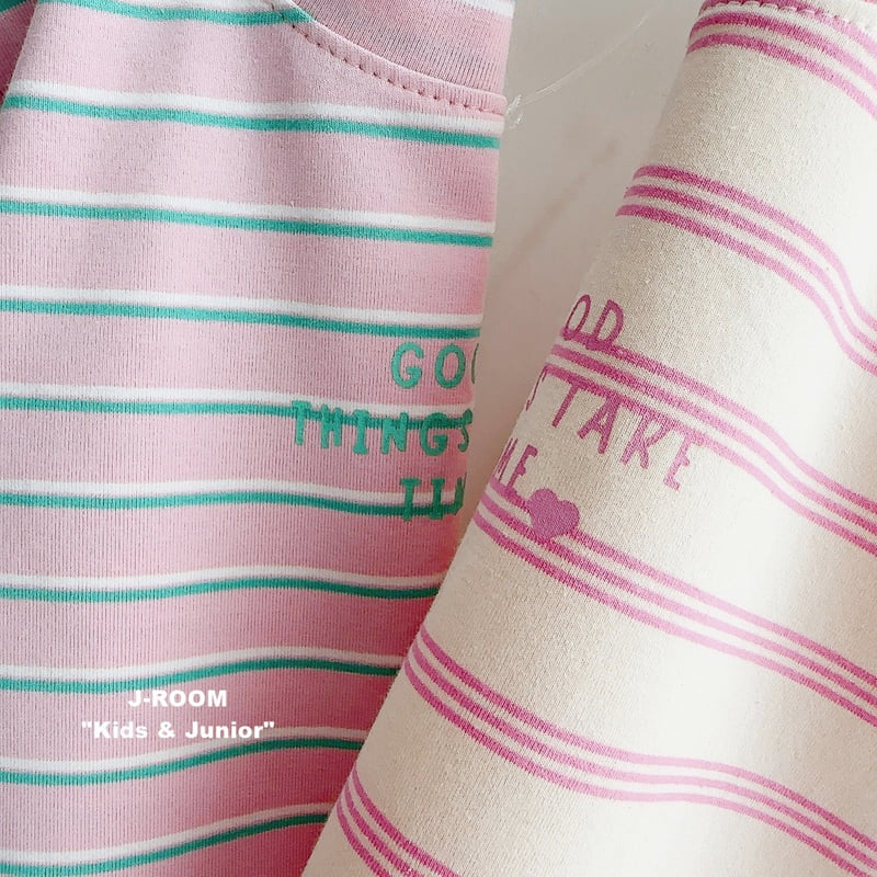 J-Room - Korean Children Fashion - #Kfashion4kids - Striped Span Crop Tee - 5