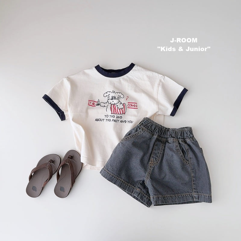 J-Room - Korean Children Fashion - #Kfashion4kids - Contrast Puppy Tee - 8