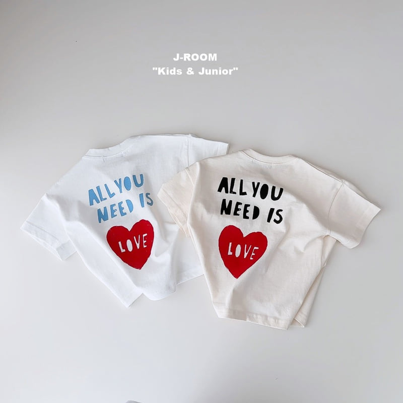 J-Room - Korean Children Fashion - #Kfashion4kids - Heart Front Back Graphic Tee - 5