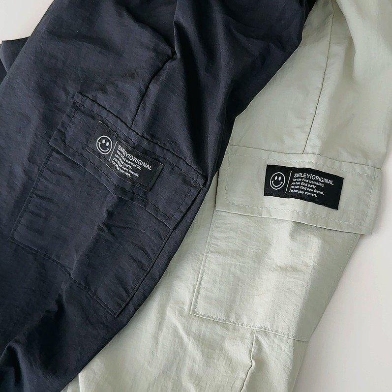 J-Room - Korean Children Fashion - #kidzfashiontrend - Label Crinkle Jogger Pants - 4