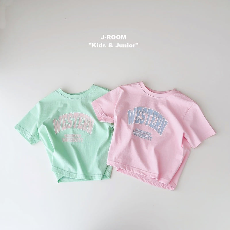 J-Room - Korean Children Fashion - #childofig - Western Graphic Tee - 5