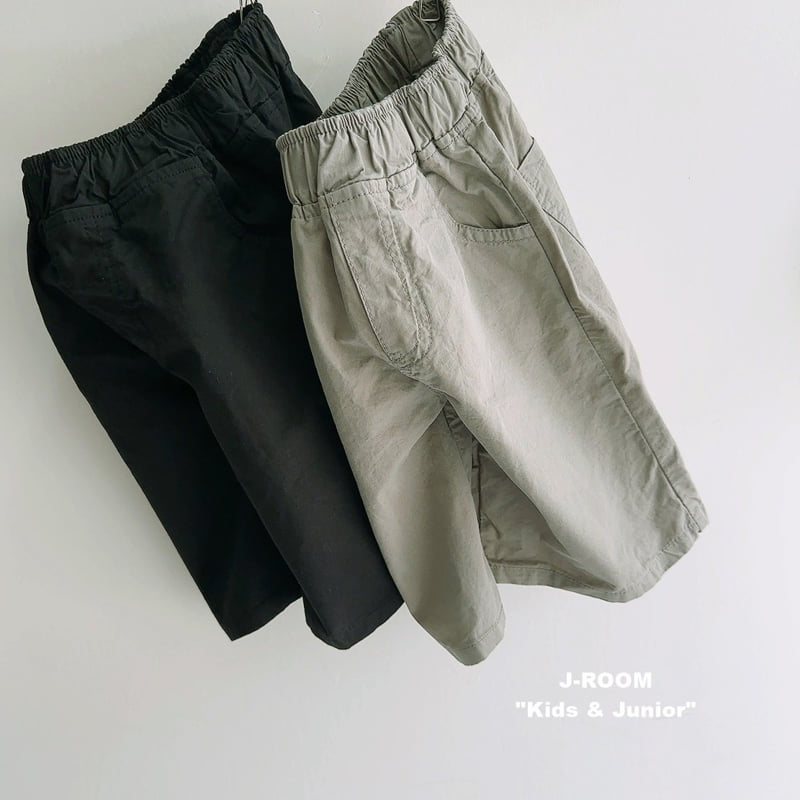 J-Room - Korean Children Fashion - #childrensboutique - Label Bermuda Pants - 4
