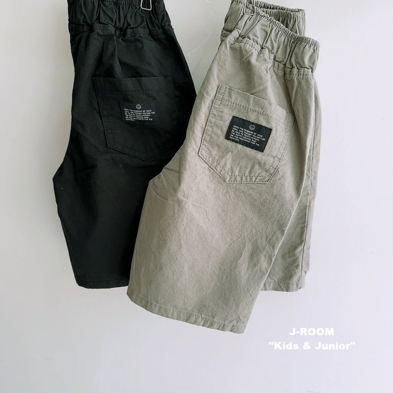 J-Room - Korean Children Fashion - #discoveringself - Label Bermuda Pants - 5