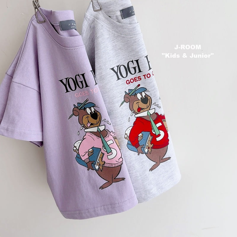 J-Room - Korean Children Fashion - #discoveringself - State Bear Tee - 3